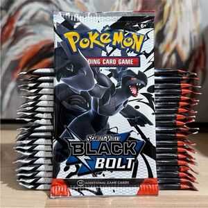 New! (10) Pokémon TCG Black Bolt Booster Packs - SV